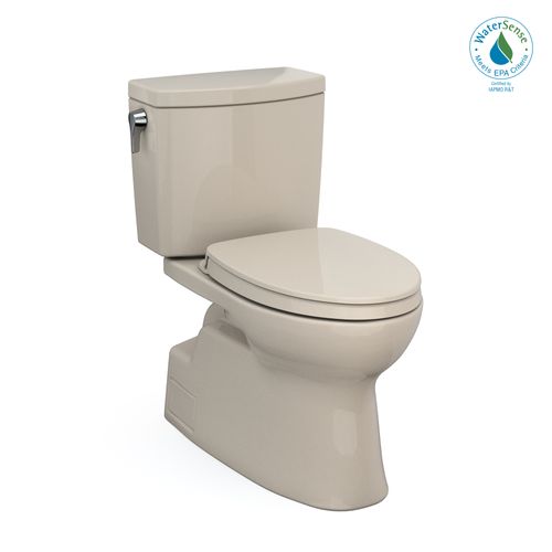 Main product image of MS474124CUFG#03 Vespin II 1.0 GPF 2-Piece Elongated 1.0 GPF Universal Height Toilet w/ CEFIONTECT & SS124 Softclose Seat, Washlet+ Ready (Bone)