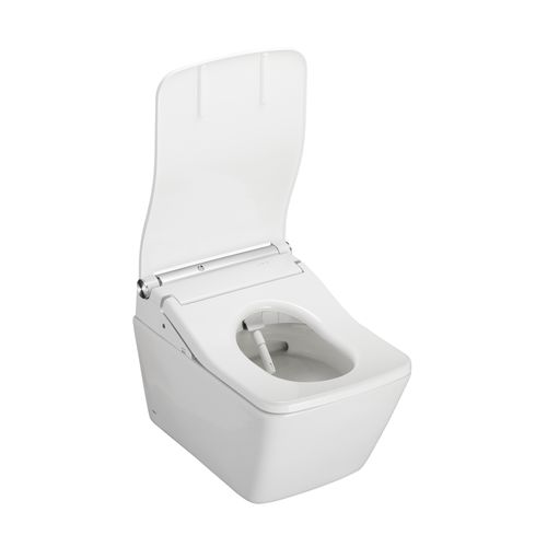Main product image of CWT4494549CMFGA#MS Washlet + Sp Wall Hung Square Shape Toilet w/ Sw Bidet Seat & Duofit In Wall 1.28 & 0.9 GPF Dual Flush Tank System (Matte Silver)