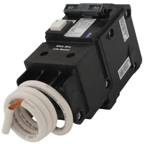 Main product image of QF 2 Pole, Plug-In Ground Fault Circuit Breaker (120/240V, 60A)