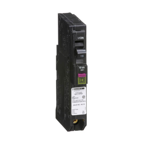 Main product image of QO Single Pole Dual Function Circuit Breaker (120V, 15A, 10kA)