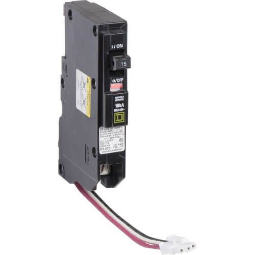 Main product image of QO Single Pole Miniature ILC Power Link Circuit Breaker (120/240V, 15A)