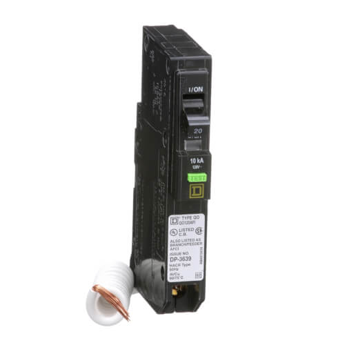 Main product image of QO Single Pole Arc Fault Detection Miniature Circuit Breaker (120/240V, 20A, 10kA)