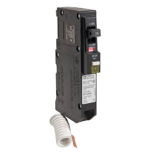 Main product image of QO Single Pole Combination Arc Fault Detection Circuit Breaker (120/240V, 20A, 22 kA)