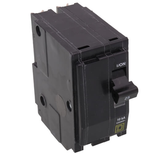 Main product image of QO 2 Pole Standard Miniature Circuit Breaker (120/240V AC, 25A, 10 kA)