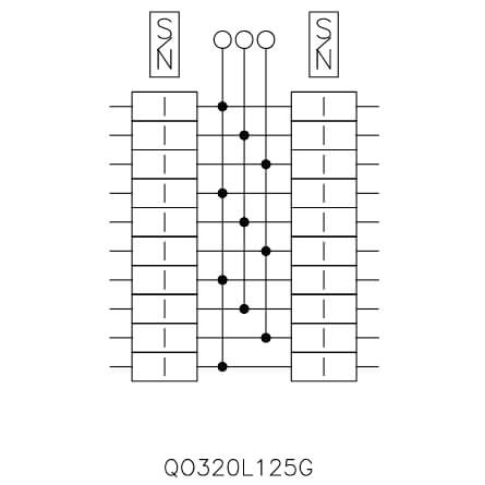 Main product image of QO 20 Space, 20 Circuit Indoor Load Center w/ Main Lugs w/ Ground Bar, 3 Phase, 240V (125A)