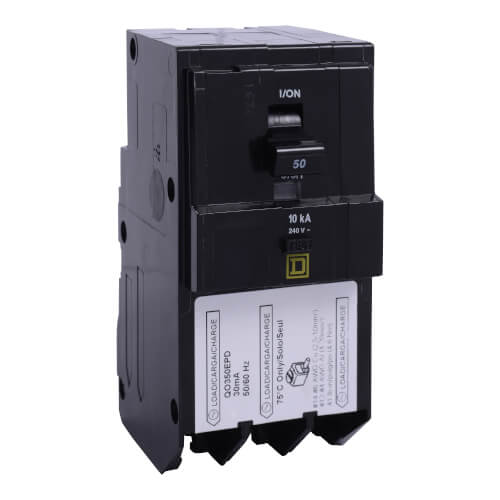 Main product image of QO 3 Pole Miniature Ground Fault Protecting Class B 30 mA Circuit Breaker (240V, 50A)