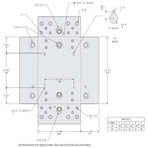 Main product image of QO 6 Space, 12 Circuit Indoor Load Center w/ Main Lugs & Surface Cover, 1 Phase, 120/240V (100A)