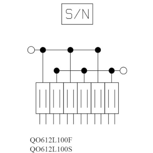 Main product image of QO 6 Space, 12 Circuit Indoor Load Center w/ Main Lugs & Surface Cover, 1 Phase, 120/240V (100A)