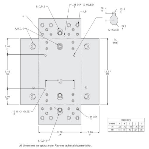 Main product image of QO 8 Space, 16 Circuit Indoor Load Center w/ Main Lugs & Flush Cover, 1 Phase, 120/240V (100A)