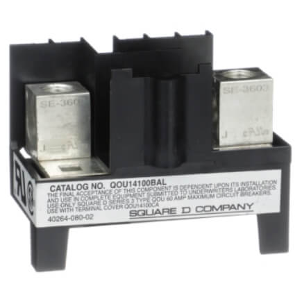 Main product image of 4 Pole Jumper Bar Base Assembly w/ Left Wiring (100A)
