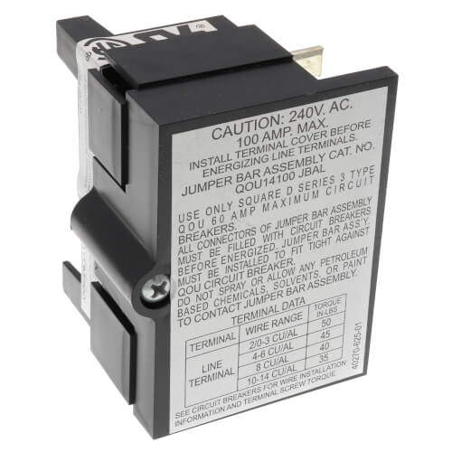 QOU14100JBAL Square D QOU14100JBAL QOU 4 Pole Jumper Bar Base