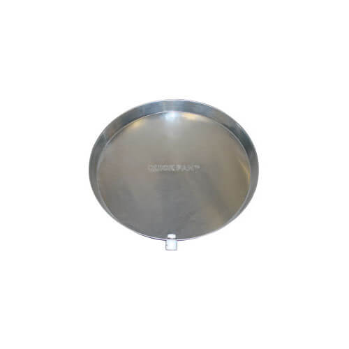QP22C Holdrite QP22C 22" Aluminum Water Heater Pan w/CPVC Drain