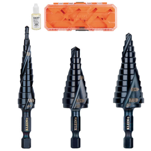 Main product image of 3-Piece Premium All-Purpose Quick-Release Step Bit Kit