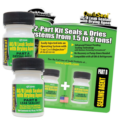 Main product image of QwikSeal 2 part AC/R Leak Sealant and Drying Agent