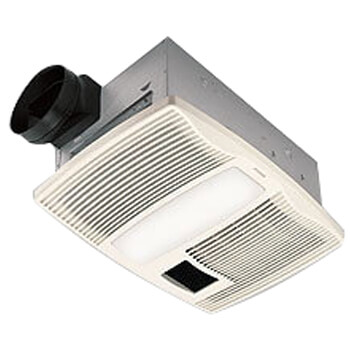 Main product image of QTX110HFLT Ultra Silent Heater Combination Ventilation Fan w/ Light, 6" Round Ducting (110 CFM)