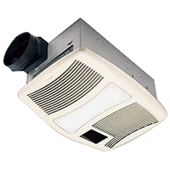 Main product image of QTXN110HFLT Ultra Silent Heater Combination Ventilation Fan w/ Light, 6" Round Ducting (110 CFM)