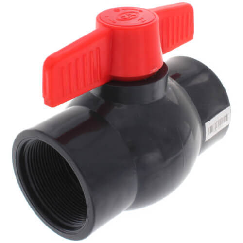 Main product image of 2-1/2" QVC SCH 80 PVC Compact Ball Valve w/ EPDM O-Ring - Gray (Threaded)