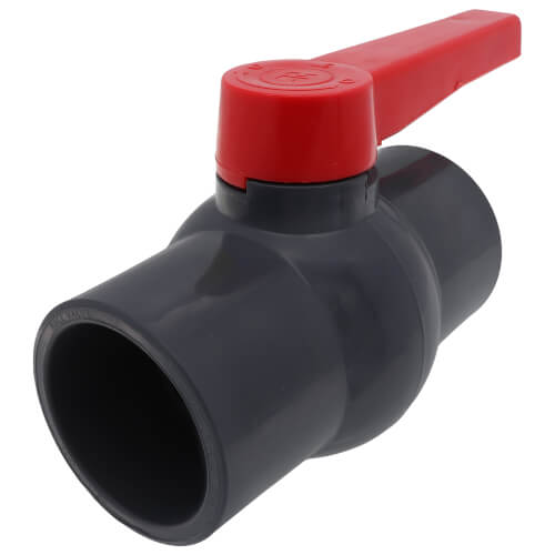 Main product image of 3" QVC SCH 80 PVC Compact Ball Valve w/ EPDM O-Ring - Gray (Socket)