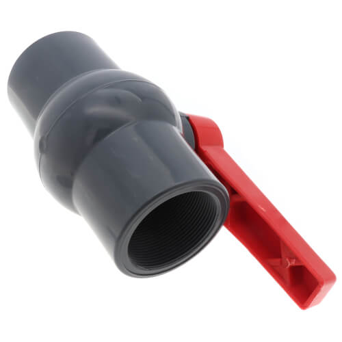 Main product image of 3" QVC SCH 80 PVC Compact Ball Valve w/ EPDM O-Ring - Gray (Threaded)