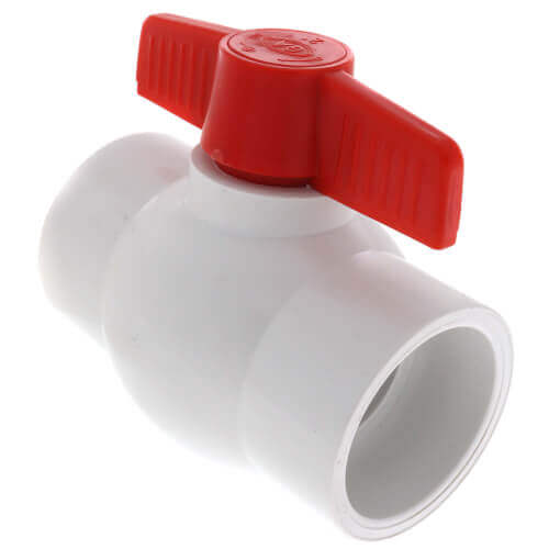Main product image of 3" QVC SCH 40 PVC Compact Ball Valve w/ EPDM O-Ring - White (Threaded)