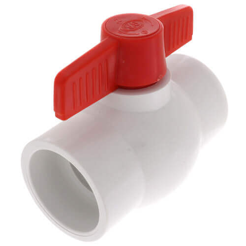 Main product image of 3" QVC SCH 40 PVC Compact Ball Valve w/ EPDM O-Ring - White (Threaded)
