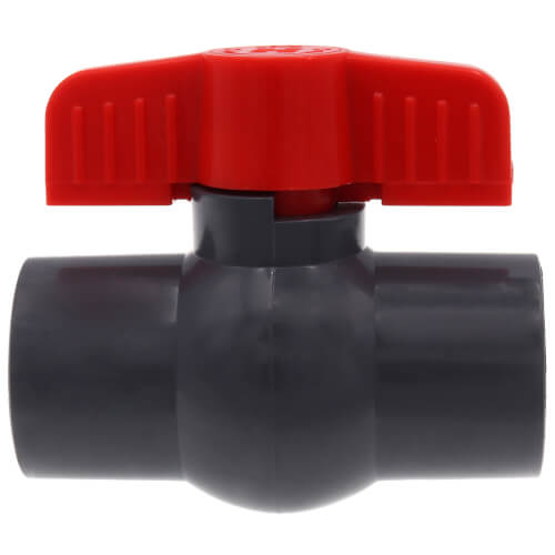 Main product image of 4" QVC SCH 80 PVC Compact Ball Valve w/ EPDM O-Ring - Gray (Threaded)