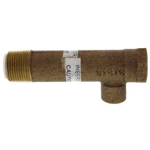 Main product image of 3/4" x 1/2" x 1/2" Male Long x Female x Copper Tee (Lead Free)