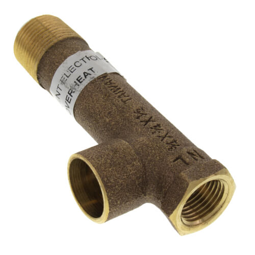 Main product image of 3/4" x 1/2" x 3/4" Male Long x Female x Copper Tee (Lead Free)