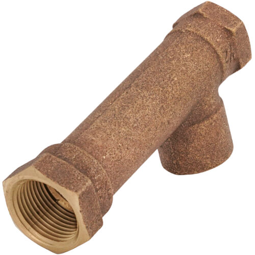 Main product image of 3/4" x 1/2" x 3/4" Female Long x Female x Copper Tee (Lead Free)