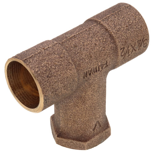 Main product image of 3/4" x 3/4" C x 1/2" F Long Throat Tee (Lead Free)