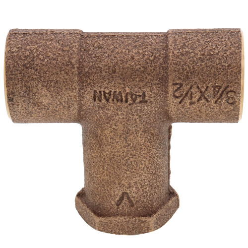 Main product image of 3/4" x 3/4" C x 1/2" F Long Throat Tee (Lead Free)