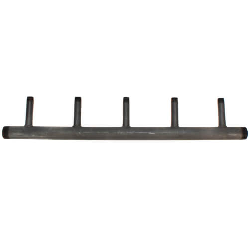Main product image of 1-1/2" Black Steel Boiler Header with 3/4" Outlets (5 Branches)
