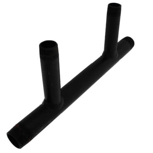 1-1/2" Black Steel Boiler Header with 3/4" Outlets (6 Branches)