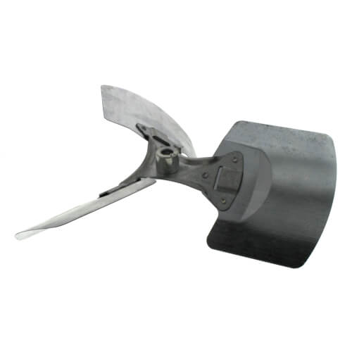 14" Galvanized Steel 3 Blade Fixed Hub Fan Blade, CW (38° Pitch)