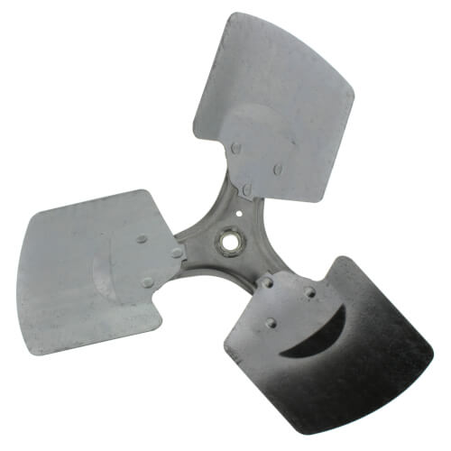 14" Galvanized Steel 3 Blade Fixed Hub Fan Blade, CW (38° Pitch)