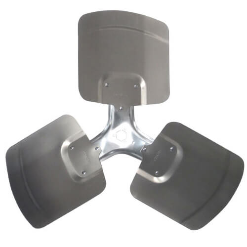 Main product image of 18" Aluminum 3 Blade Hubless Fan Blade, CCW (23° Pitch)