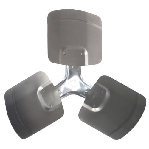 18" Aluminum 3 Blade Hubless Fan Blade, CCW (33° Pitch)