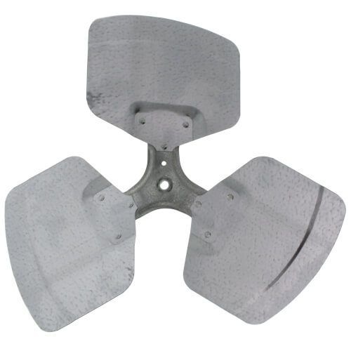 20" Galvanized Steel 3 Blade Fixed Hub Fan Blade, CW (26° Pitch)