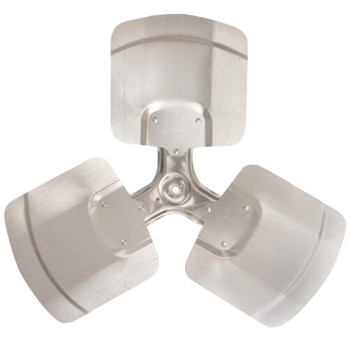 Main product image of 22" Galvanized Steel 3 Blade Fixed Hub Fan Blade, CW (24° Pitch)