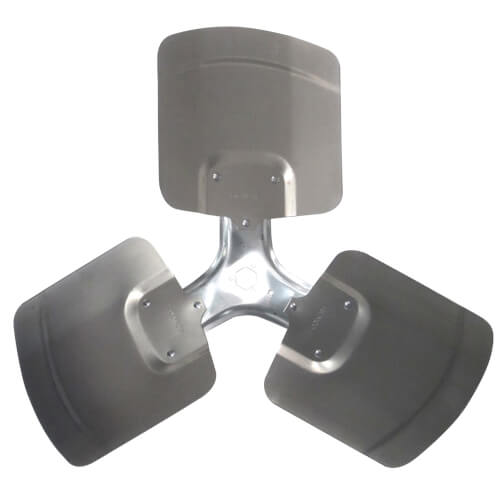 Main product image of 22" Aluminum 3 Blade Hubless Fan Blade, CW, (30° Pitch)