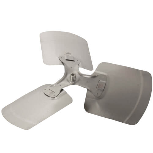 26" Galvanized Steel 3 Blade Fixed Hub Fan Blade, CW (21° Pitch)