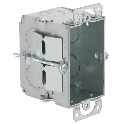 Main product image of 1 Gang Steel Electrical Device Box, 4.22" x 2-1/2" x 2.55", 506-RACO
