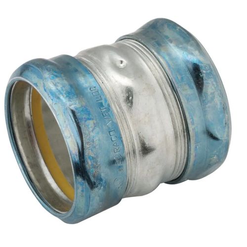 Main product image of 4" Steel EMT Raintight Compression Coupling, 2956RT