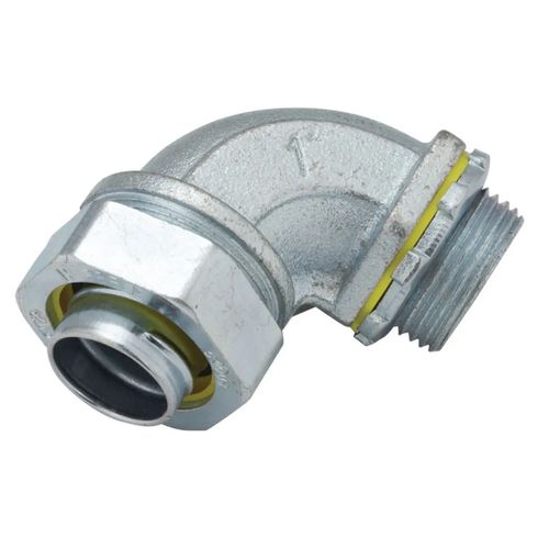 Main product image of 4" Iron 90° Non-Insulated Liquid-Tight Connector, 3436