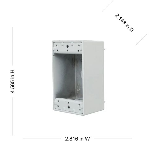 Main product image of 1-Gang 4-Outlet Weatherproof Electrical Box, 5321-1