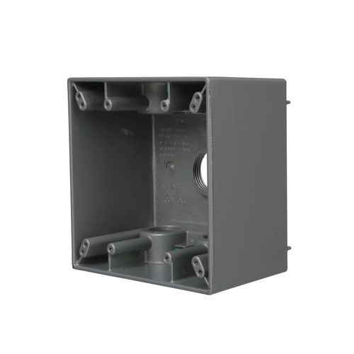 Main product image of 2-Gang Deep Metallic Weatherproof Electrical Junction Box, 5388-0