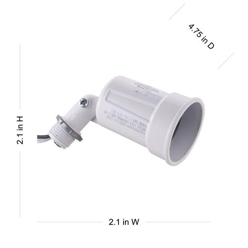Main product image of Weatherproof Lampholder, 75-150W, Par 38 Lamps, White, 5606-1