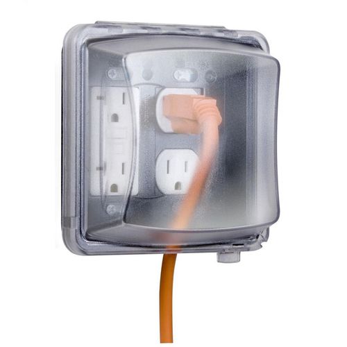 Main product image of 2-Gang Non-Metallic Weatherproof While-in-use Electrical Cover, MM2410C
