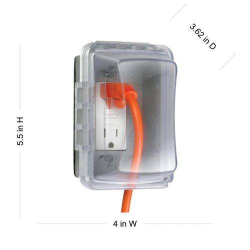 Main product image of 1-Gang Non-Metallic Weatherproof While-in-use Electrical Cover, MM510C