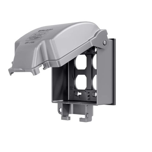 Main product image of 2-Gang Metallic Weatherproof Extra-Duty While-in-use Electrical Cover, MX6200